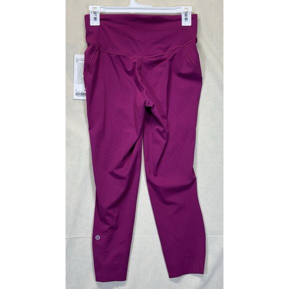 Lululemon Base Pace HR Crop 23" Women's Size 6 Moonlit Magenta LW6BO1S New - Picture 9 of 14